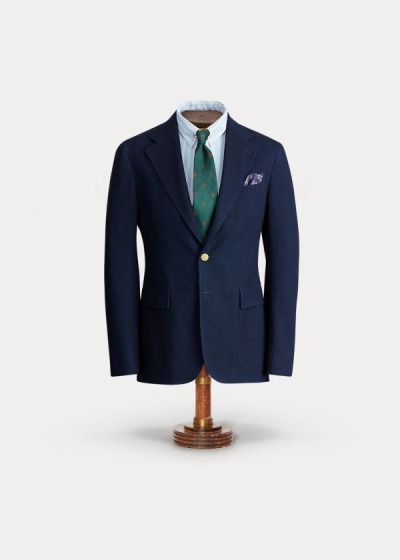 Blazer Ralph Lauren Hombre Azules - Woven - XYVCD3981